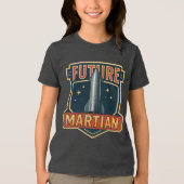 Future Martian BlackベーシックTシャツ トライブレンドＴシャツ (正面)