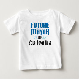 Future Mayor of Your Town Boy's Tee Shirt ベビーTシャツ