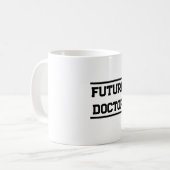 Future Medical Title Minimal Text Design コーヒーマグカップ (正面左)