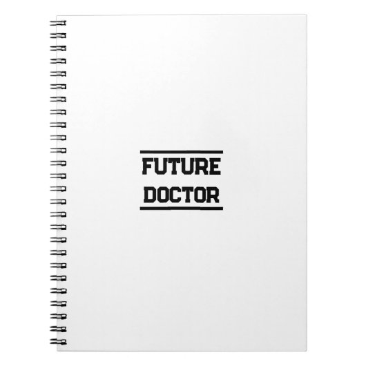 Future Medical Title Minimal Text Design ノートブック (正面)