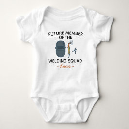 Future Member of The Welding Squad - Metal Worker ベビーボディスーツ