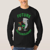 Future Meteorologist Kid Cute Weather Forecast Met Tシャツ (正面)