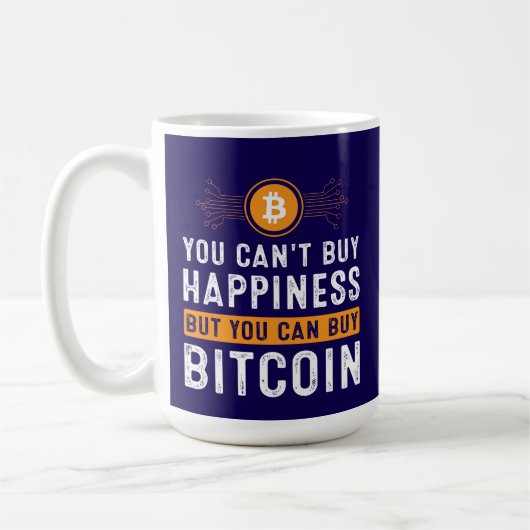 Future Millionaire Bitcoin Humor Cryptocurrency  コーヒーマグカップ (左)