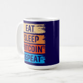 Future Millionaire Bitcoin Humor Cryptocurrency  コーヒーマグカップ (正面左)