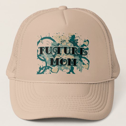 Future Mom -ハートと花 キャップ (正面)