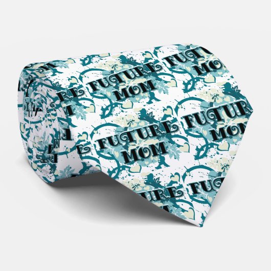 Future Mom -ハートと花 ネクタイ (ロール)
