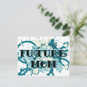 Future Mom -ハートと花 ポストカード (スタンド正面)