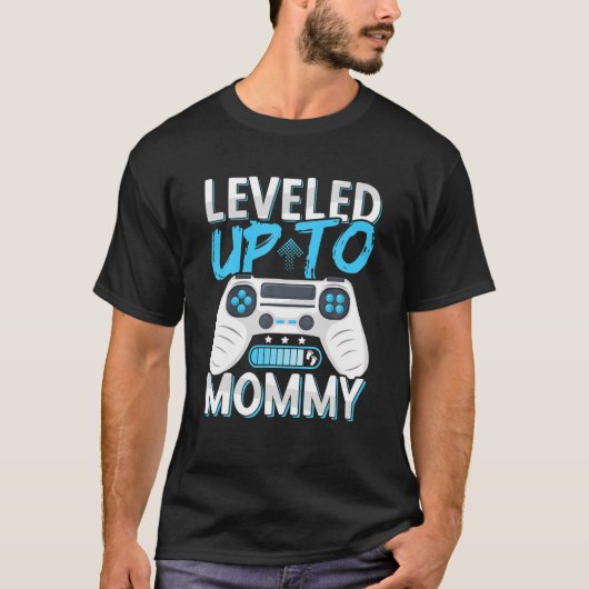 Future Mom | Leveled Up To Mommy | Soon To Be Momm Tシャツ (正面)