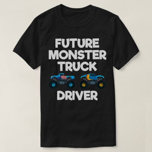 Future Monster Truck Driver Funny Humor Costume De Tシャツ (デザイン正面)