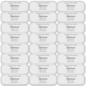 Future Mr and Mrs Return Address Transparent  シール (正面)