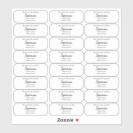 Future Mr and Mrs Return Address Transparent  シール