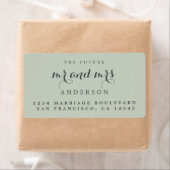 Future Mr. Chic Script 結婚's差出人住所 ラベル (インサイチュ)