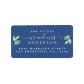 Future Mr. Folids Blueクラシックのアドレ結婚ス ラベル (正面)