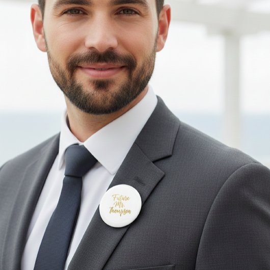 Future Mr Gold Foil Button Pin 缶バッジ