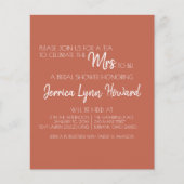 Future Mr. & Mrs. Bridal Shower Flyer チラシ (正面)