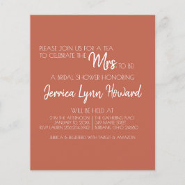 Future Mr. & Mrs. Bridal Shower Flyer チラシ