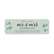 Future Mr.Mrs.Folids Green差出人住所ラベル