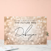 FUTURE MRSブライダルシャワー歓迎の銅灯 アクリルサイン (ウェディング)