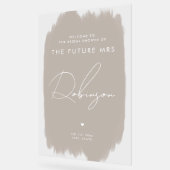 FUTURE MRSブライダルシャワー歓迎ダスティベージュ アクリルサイン (傾斜)