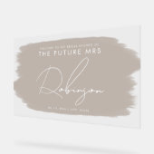 FUTURE MRSブライダルシャワー歓迎ベイ絵を描ジ アクリルサイン (傾斜)