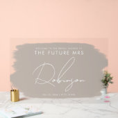 FUTURE MRSブライダルシャワー歓迎ベイ絵を描ジ アクリルサイン (ウェディング)