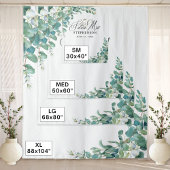 FUTURE MRS ユーカリ ブライダルシャワー 背景 タペストリー