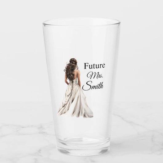 Future Mrs. Bride Glass  タンブラーグラス (正面)