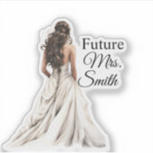 Future Mrs. Bride Sticker シール (正面)