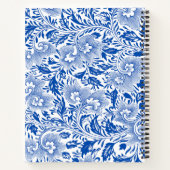 Future Mrs | Custom Blue Chinoiserie Wedding Bride ノートブック (裏面)