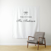 Future Mrs. Custom Bridal Shower Backdrop タペストリー (インサイチュ)