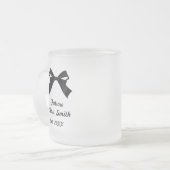 Future Mrs Glass Mug, Engaged Coffee Mug, Bride フロストグラスマグカップ (正面左)