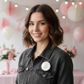 Future Mrs Gold Script Button Pin 缶バッジ