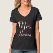 Future Mrs Herrera Wife To Be Bride To Be Valentin Tシャツ (正面)