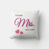 Future Mrs Personalized Wedding Design クッション (正面)