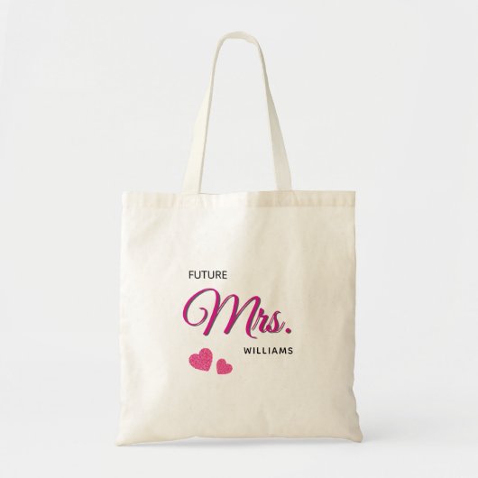 Future Mrs Personalized Wedding Design  トートバッグ (正面)