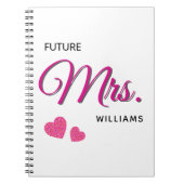 Future Mrs Personalized Wedding Design ノートブック (正面)