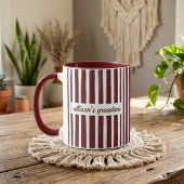 Future Mrs | Red Stripes Bachelorette Party Custom マグカップ