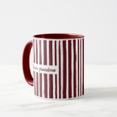 Future Mrs | Red Stripes Bachelorette Party Custom マグカップ (正面左)