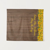 Future Mrs SunflowersブライダルシャワーBackdrop Wood タペストリー (正面(横))