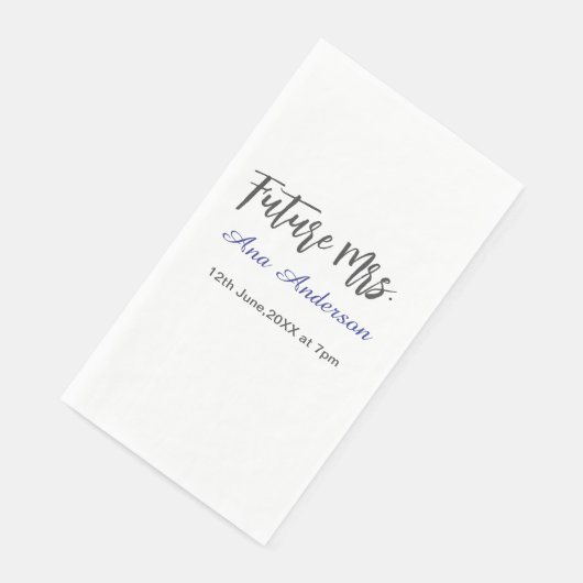 Future mrs surname bride to be purple gray name da (コーナー)