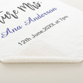 Future mrs surname bride to be purple gray name da シェルパブランケット (3/4)