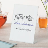 Future mrs surname bride to be purple gray name da 台座サイン (インサイチュ)