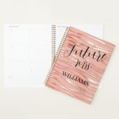 Future Mrs Wedding Planner Blush Pink Elegant  プランナー手帳 (ディスプレー)