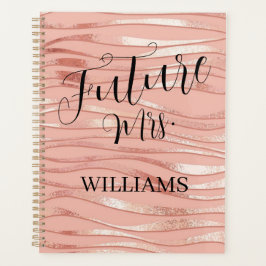 Future Mrs Wedding Planner Blush Pink Elegant プランナー手帳