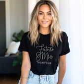 Future Mrs. White モダン Scriptカスタムウェディング トライブレンドTシャツ