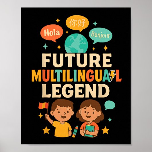 Future Multilingual Legend Language Learning Kid E ポスター (正面)