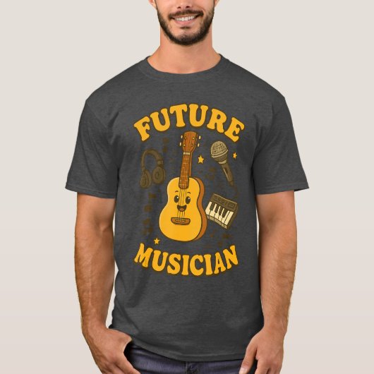 Future Musician Musical Inspiration Young Music Lo Tシャツ (正面)