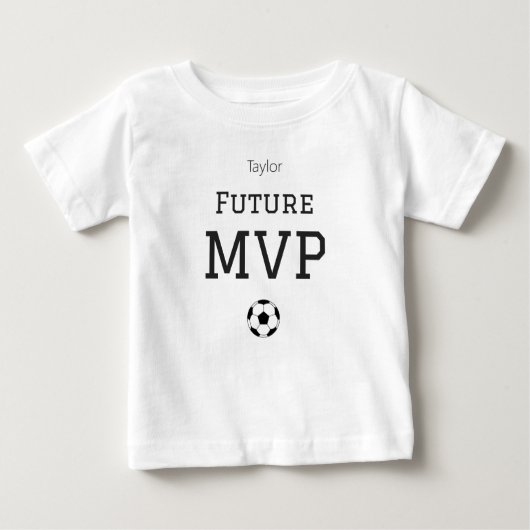Future MVP Custom Name Baby Outfit ベビーTシャツ (正面)