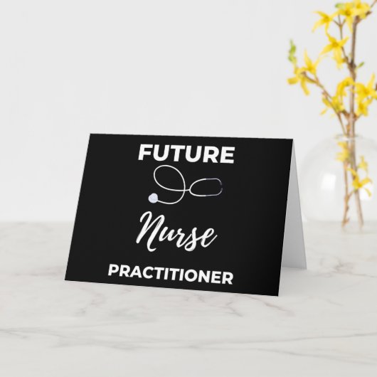 Future Nurse Practitioner カード (黄色い花)