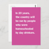 Future of Leaders Homeschooled by Day Drinkers ポストカード (正面/裏面)